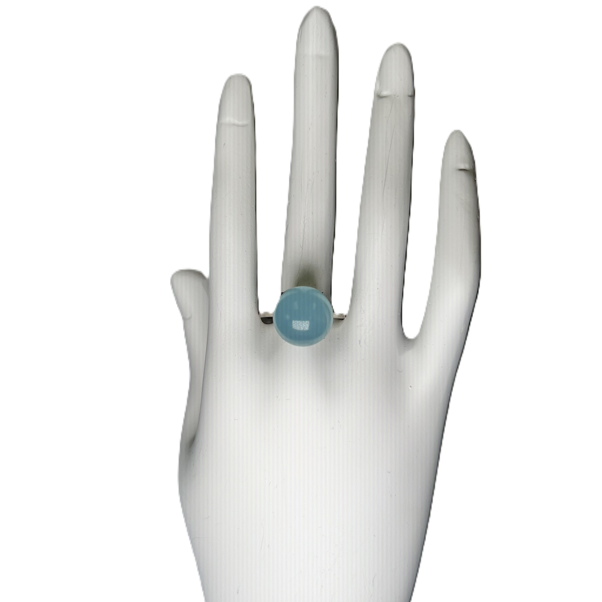 Ring Sphere "Aqua marine" Adjustable