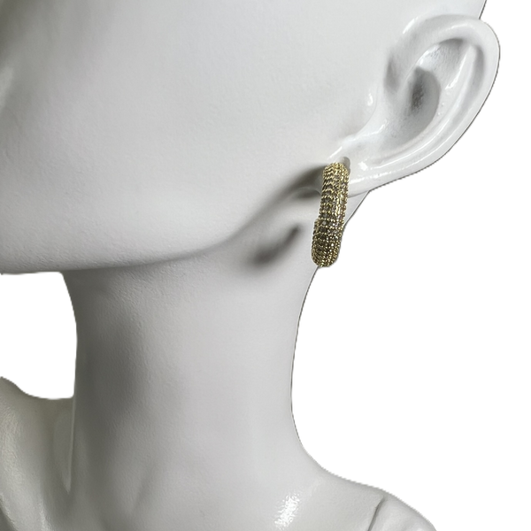 Boucles d’oreilles Créoles Givrées