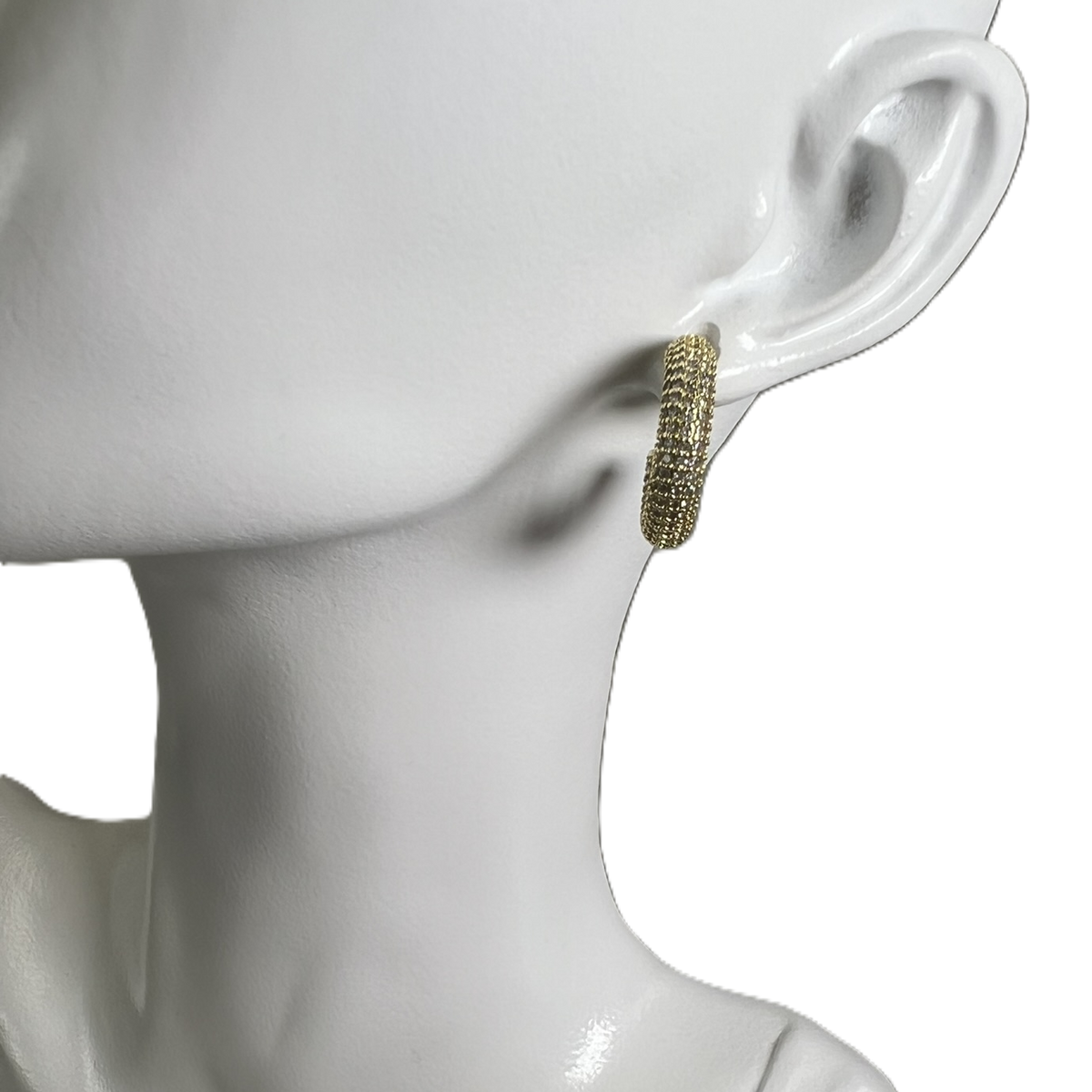 Boucles d’oreilles Créoles Givrées