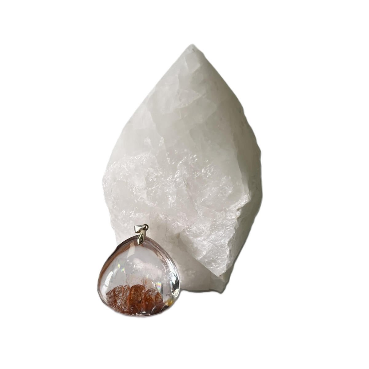 Pendentif Jardin de Quartz de Feu