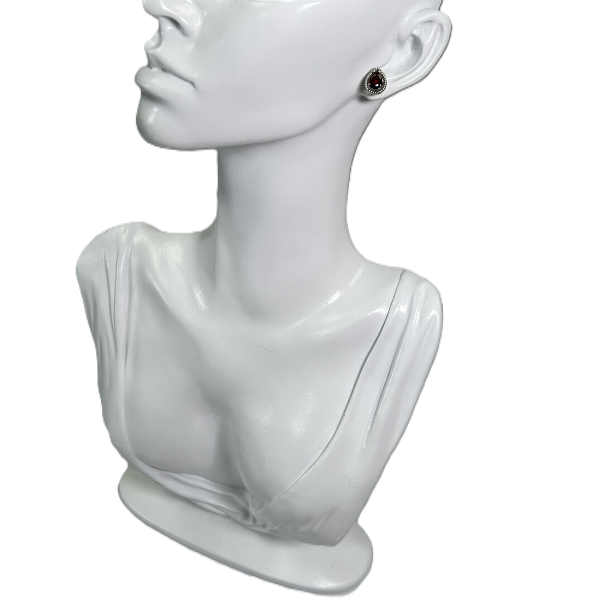 Boucles D’Oreilles Goutte « Ruby » en Argent 925