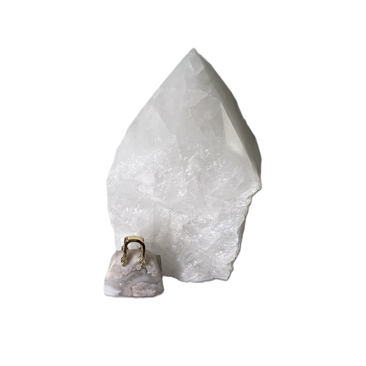 Pendentif en forme de sac à main "Flower Agate"