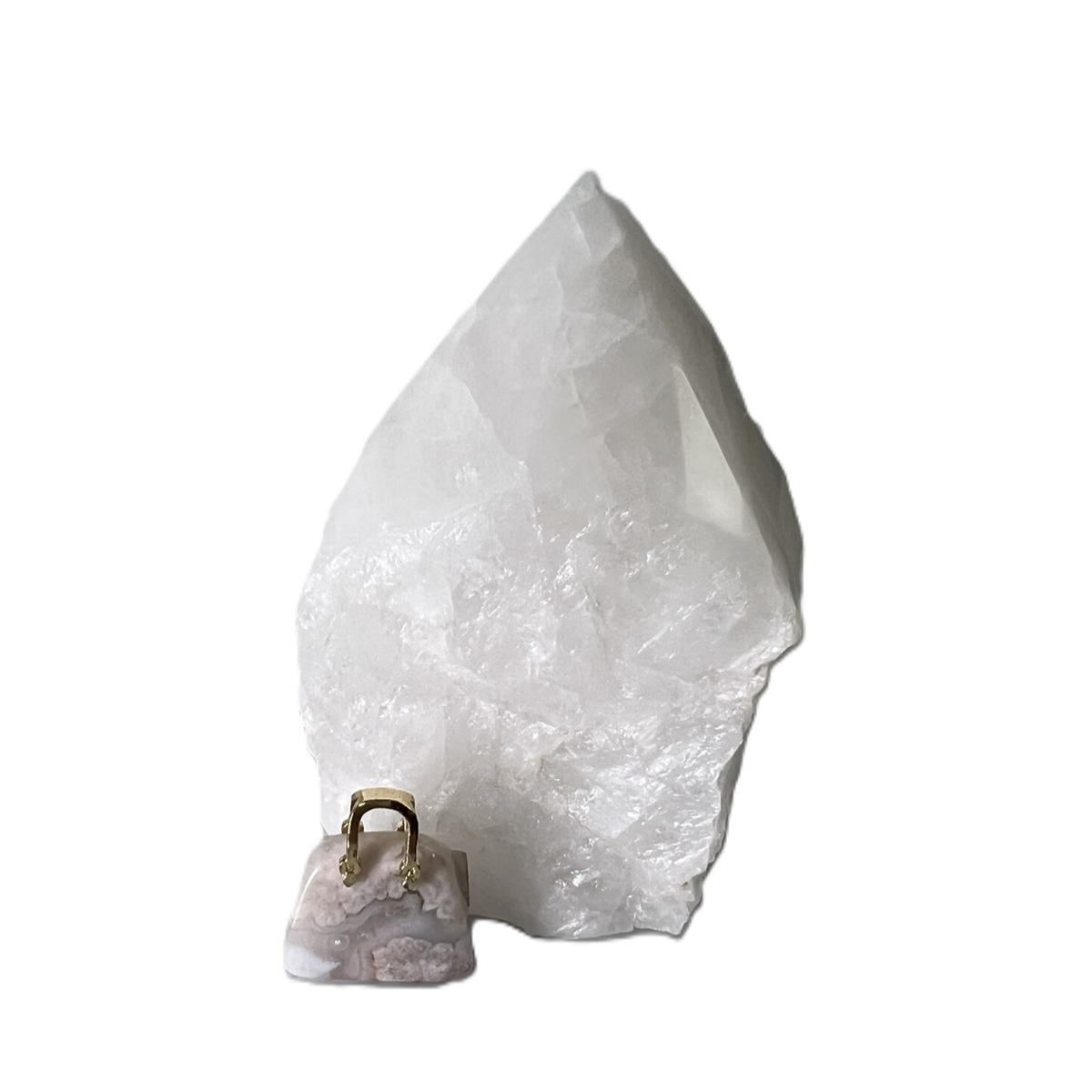 Pendentif en forme de sac à main "Flower Agate"