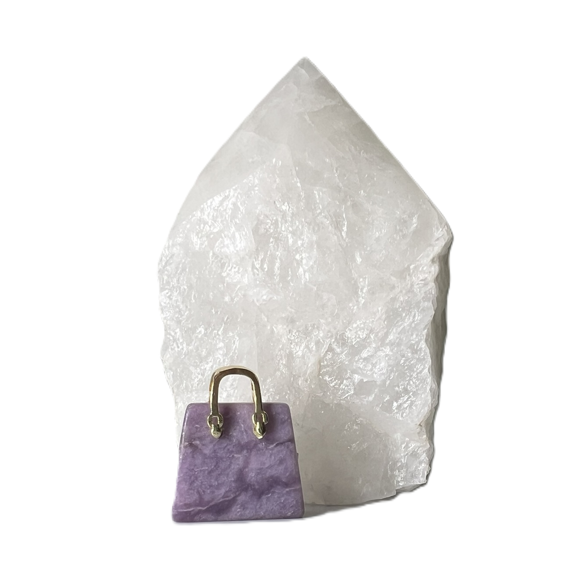 Pendentif en forme de sac à main "Charoïte"