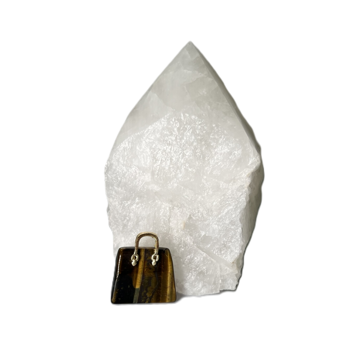 Pendentif en forme de sac à main "Oeil de Tigre"