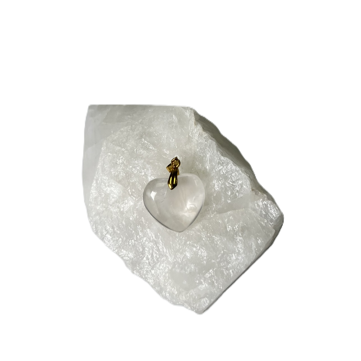 Heart Shaped Pendant "Clear Quartz"