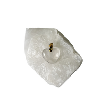 Heart Shaped Pendant "Clear Quartz"