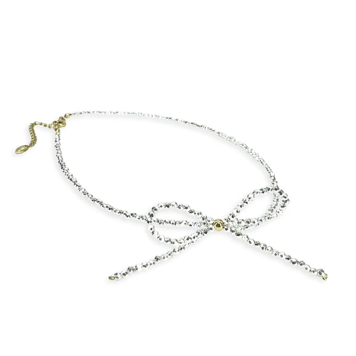 Collier Jacqueline Kent – Nœud Chérubin argenté