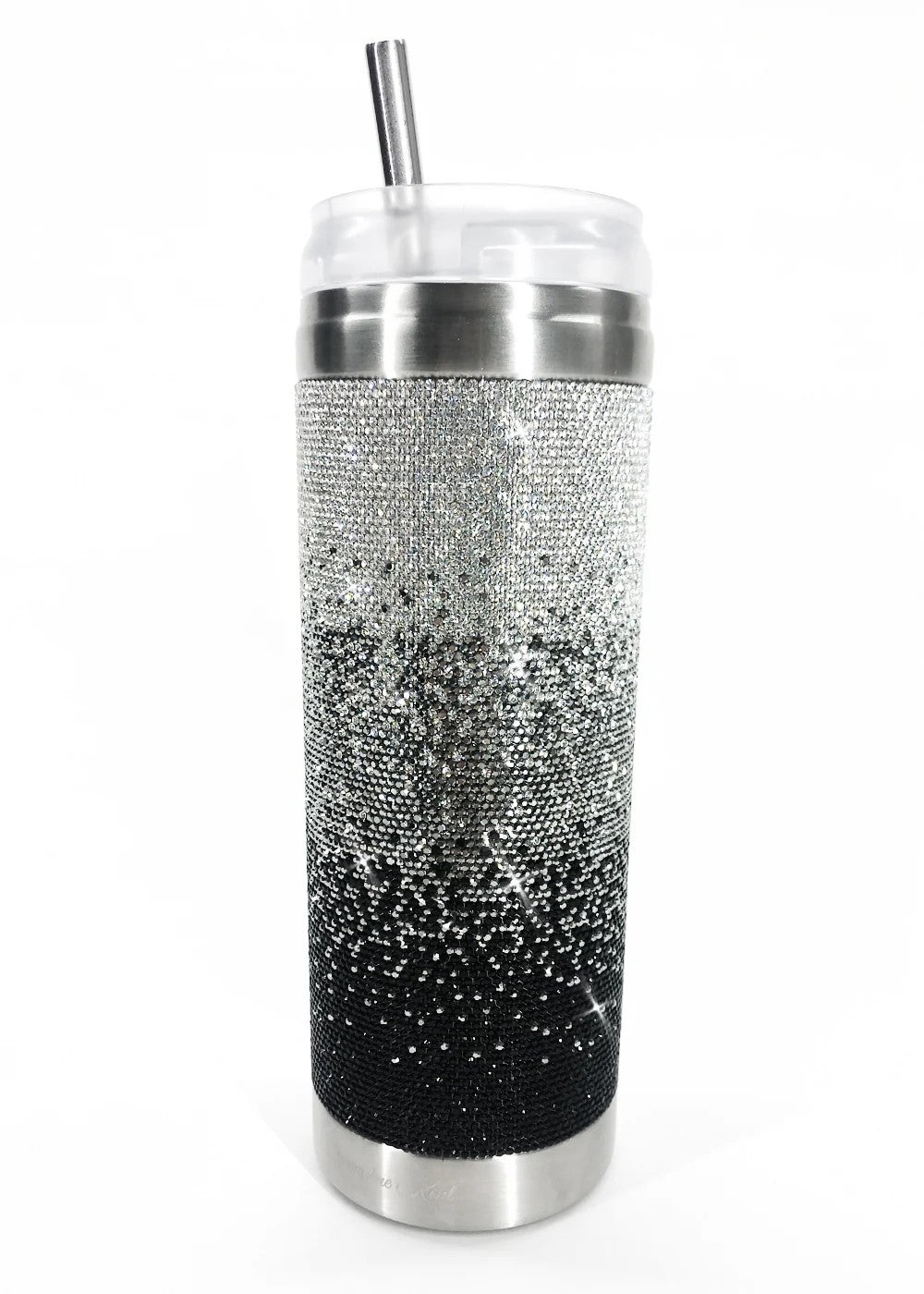 Gobelet en cristaux Jacqueline Kent Believe – Ombré noir et cristaux diamant