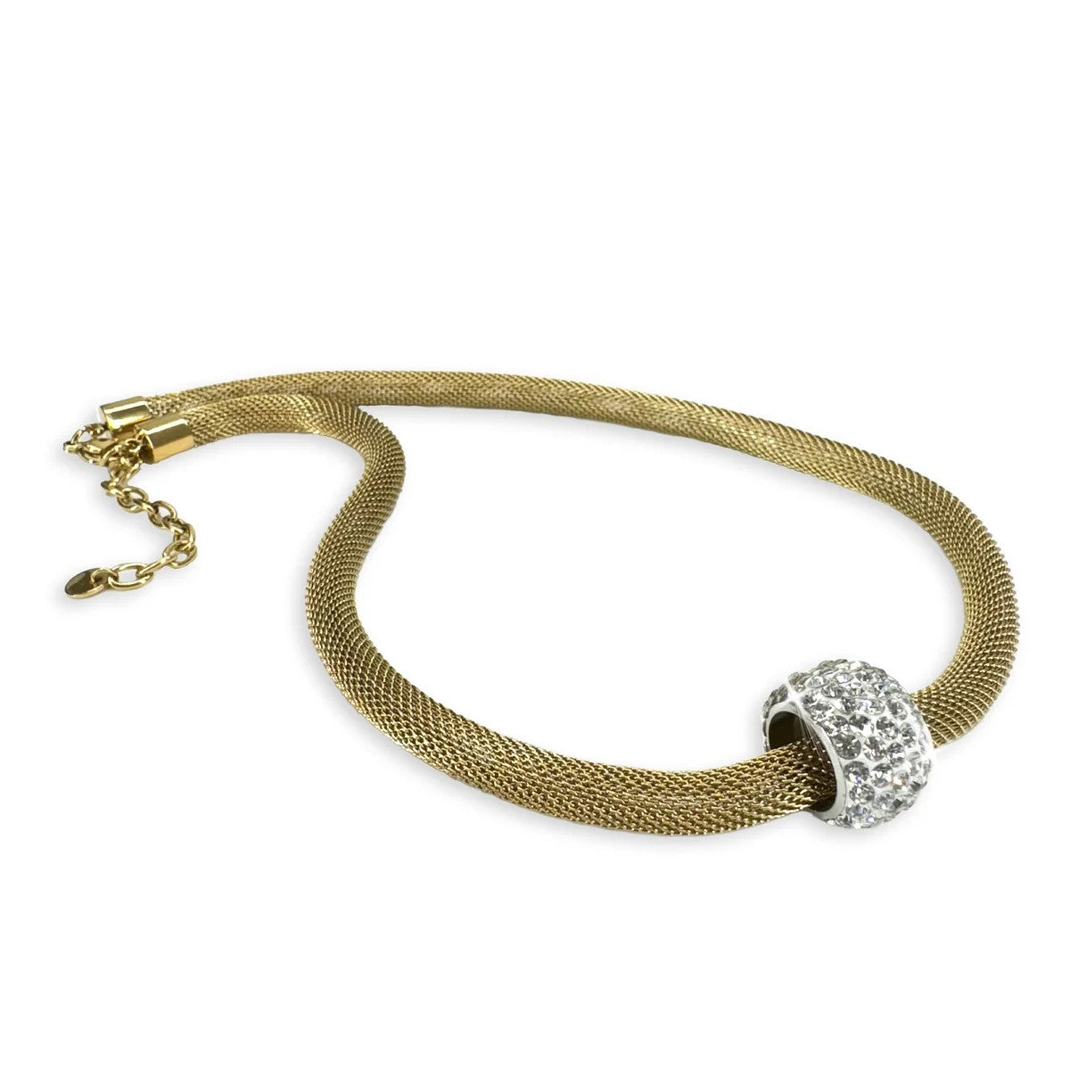 Collier en maille métallique dorée – Jacqueline Kent