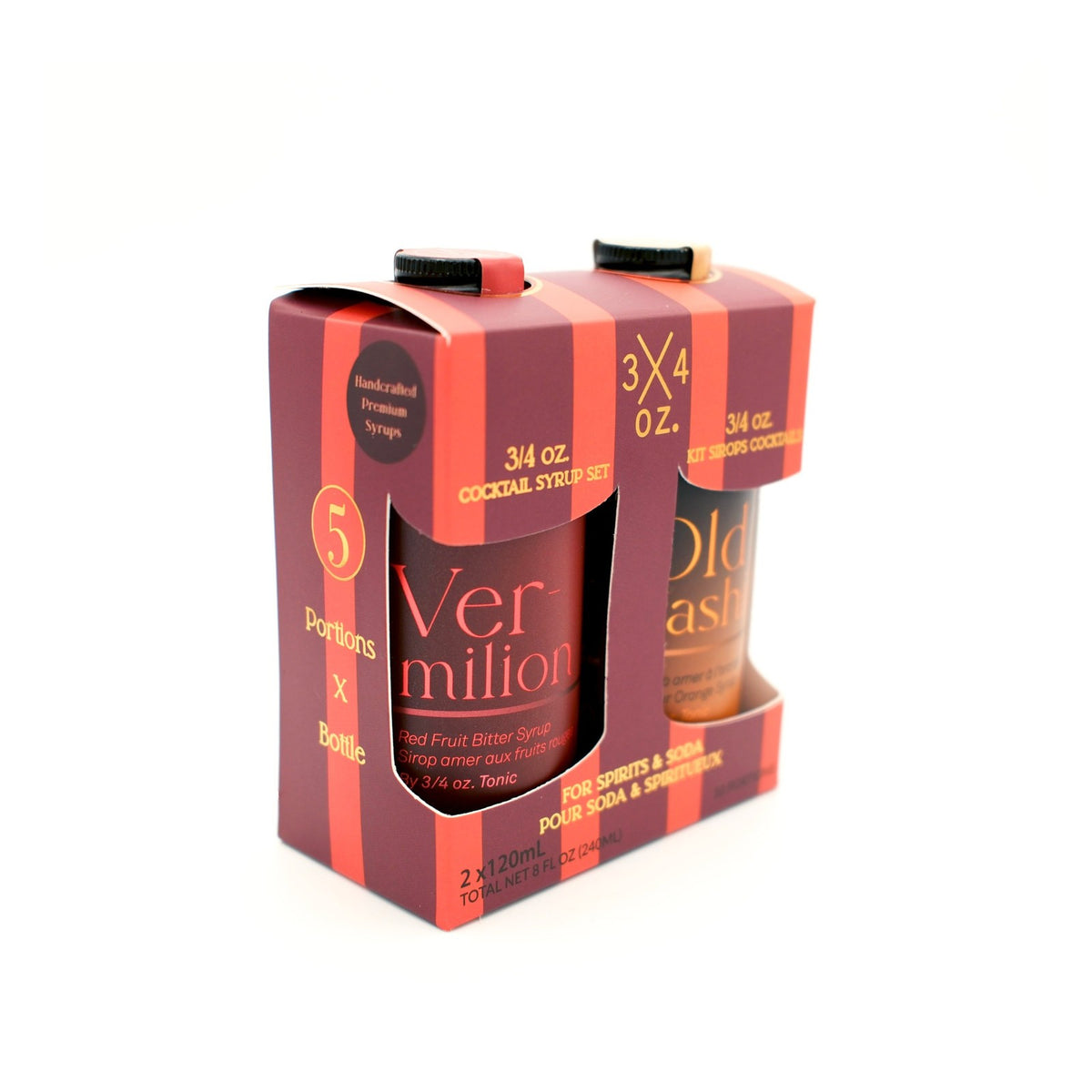 Coffret de sirops à cocktails 3/4 oz – Vermilion et Old Fashioned