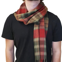 Écharpe en laine d'agneau tartan Autumn Buchanan