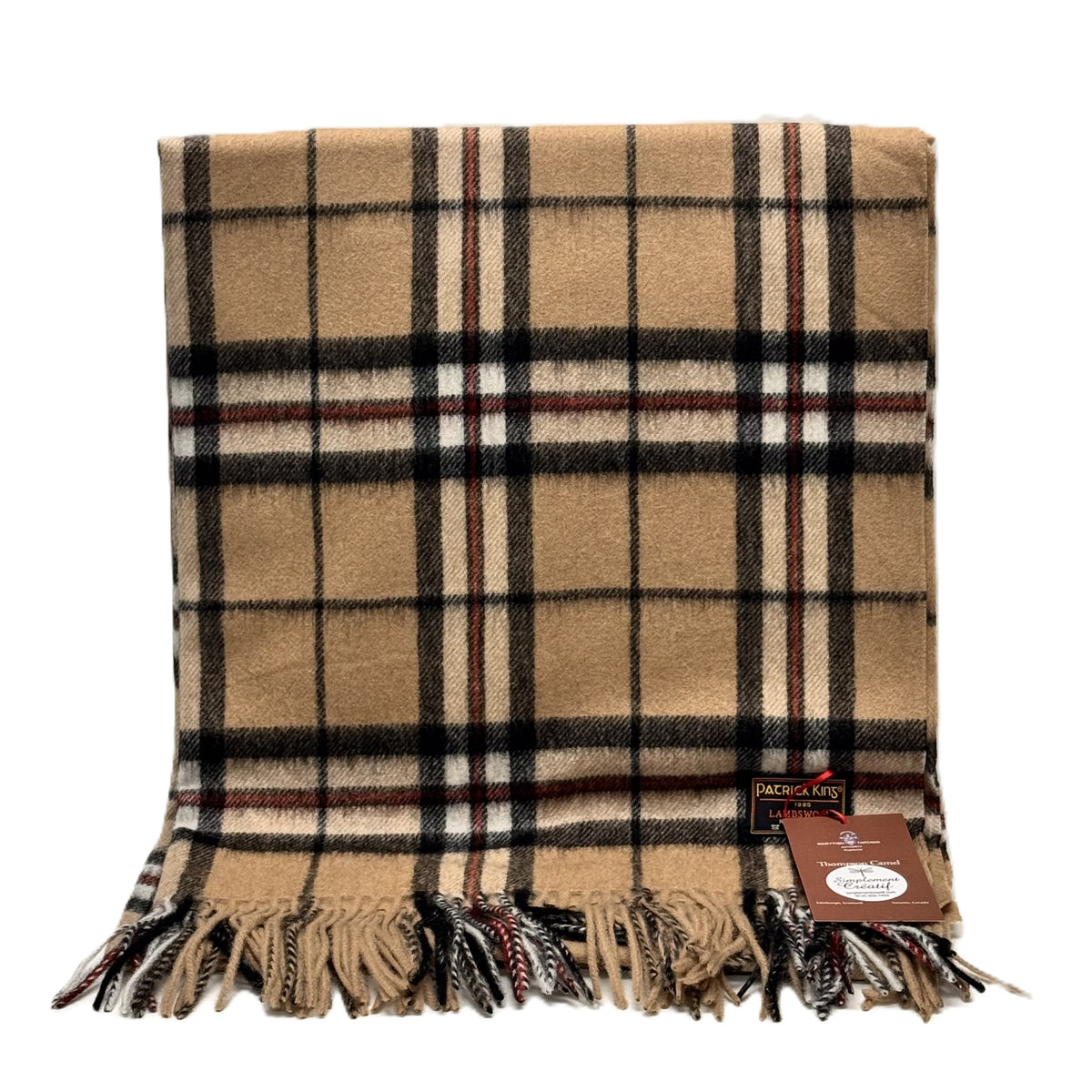 Étole en laine d'agneau Thompson Camel
