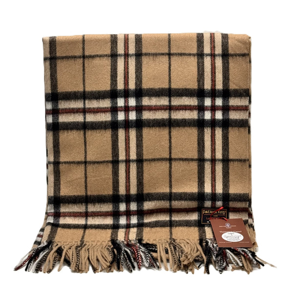 Étole en laine d'agneau Thompson Camel