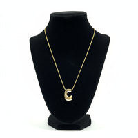 Collier avec Chaîne Plaqué Or Initiale C – Belle par Elle Barré