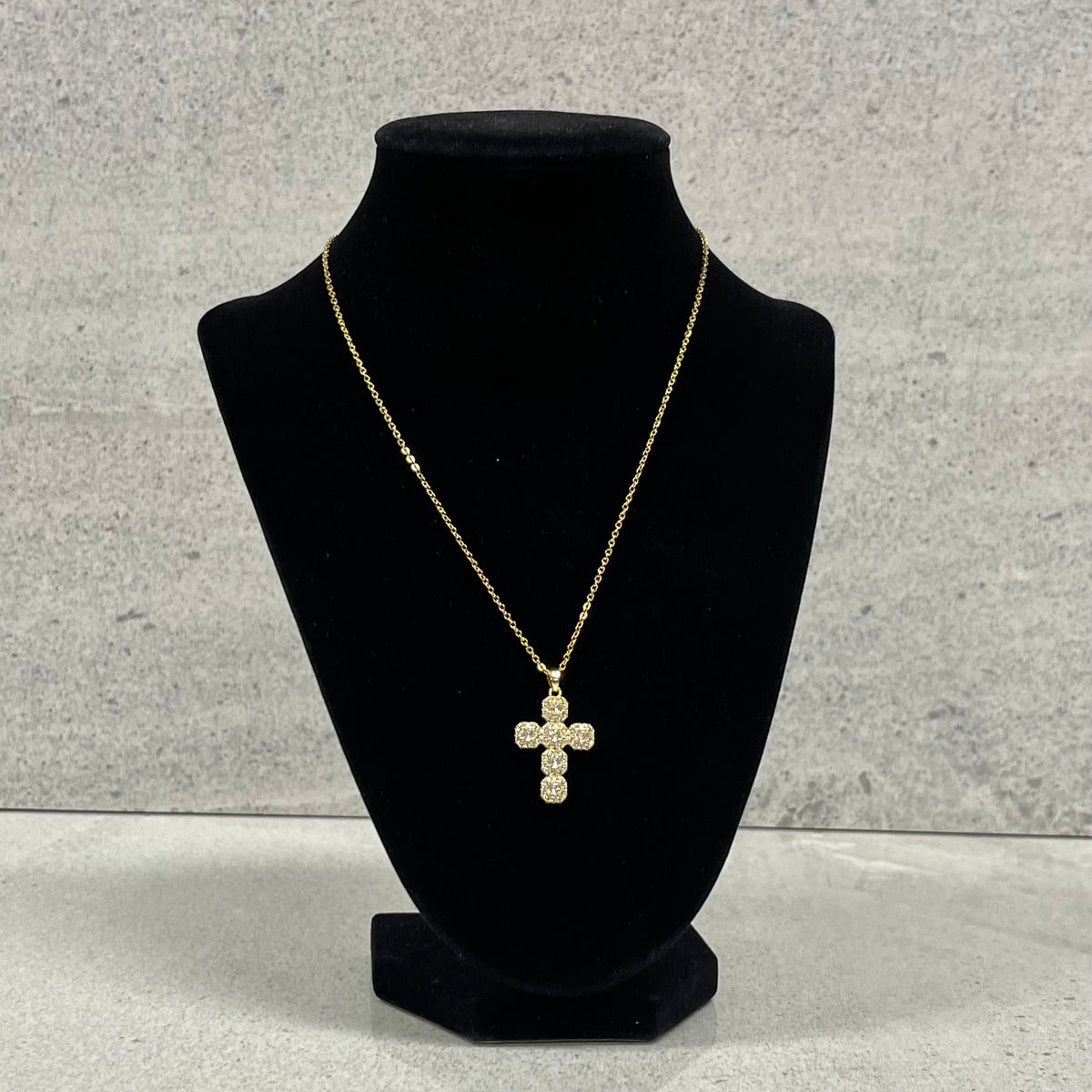 Necklace with Chain and Pendant Calita Cross Belle by elle barré