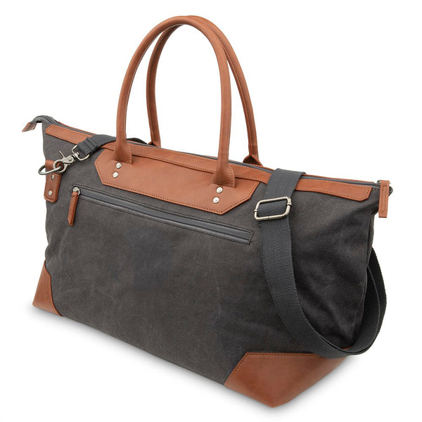 Sac de voyage weekender en toile grande taille - Gris charbon