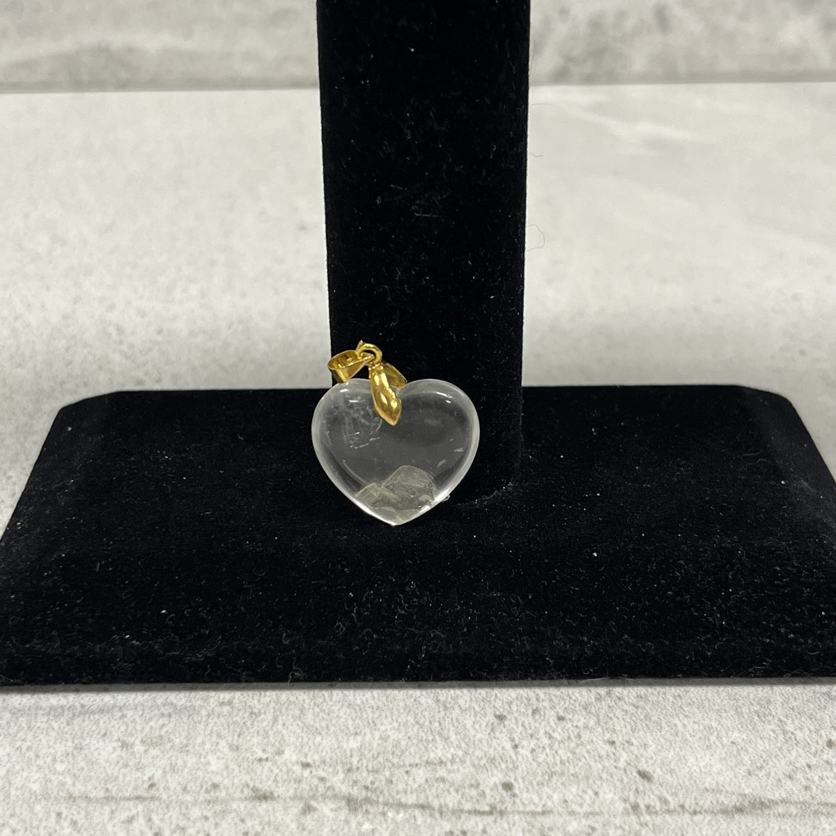 Heart Shaped Pendant "Clear Quartz"