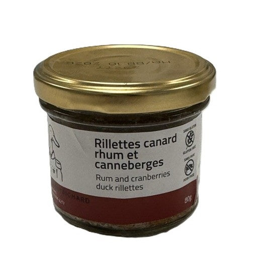 Rillettes Canard Rhum et Canneberges, 80g, Duc De Montrichard