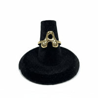 Ring A Initial Bubble Adjustable Belle by elle barred