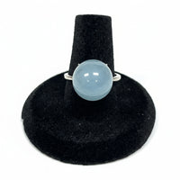 Ring Sphere "Aqua marine" Adjustable