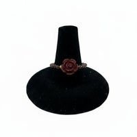 Bague en Perles avec Grenat Almandin Rose