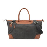 Sac de voyage weekender en toile grande taille - Gris charbon