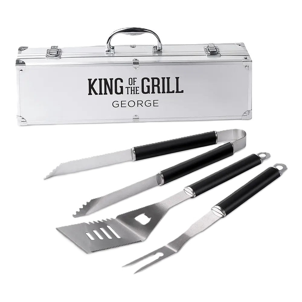 Set d'ustensiles de barbecue en acier inoxydable - King Of The Grill