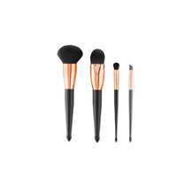 Set de pinceaux de maquillage et pochette de voyage - Noir