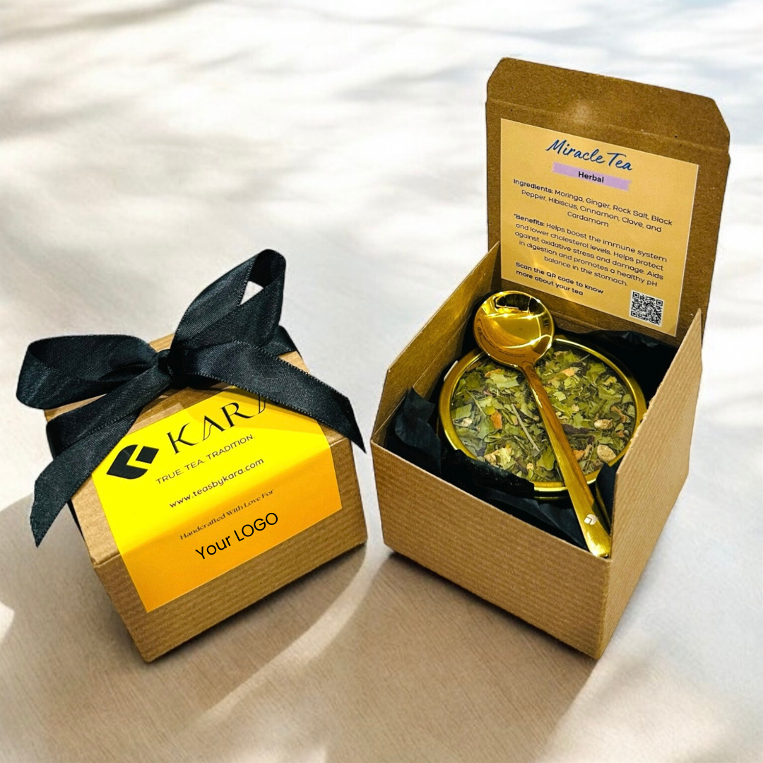 Boîte cadeau individuelle en métal kraft