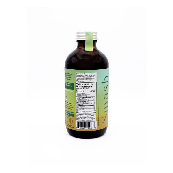 Concentré Smash basilic et menthe 3/4 oz – 250 ml
