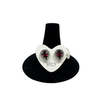 Boucles D’Oreilles Goutte « Ruby » en Argent 925