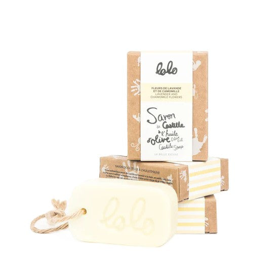 Savon de Castille à l'huile d'olive Fleurs de lavande et de camomille LOLO