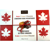 Assortiment De Fudge Canadien, Érable, À La Crémé, Chocolat, 160g.